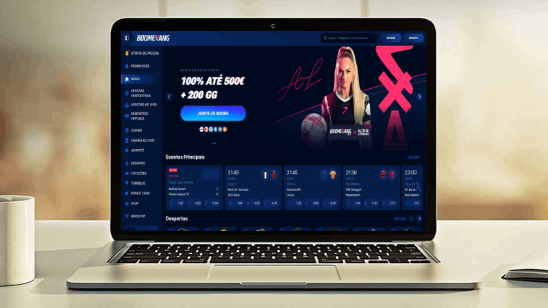 Página inicial do Boomerang-bet Casino