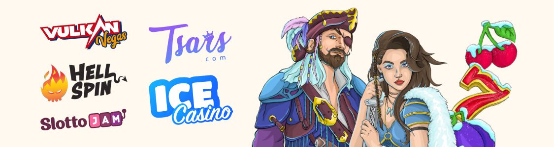 Banner com 5 casinos com nomes intrigantes