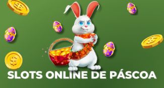 Coelho da Páscoa com uma cesta de ovos do caça-níquel Lucky Easter