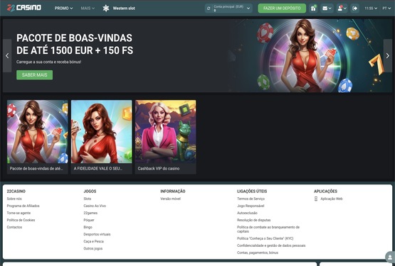 22Casino Promoções