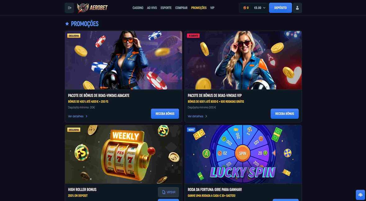 Aerobet Promoções