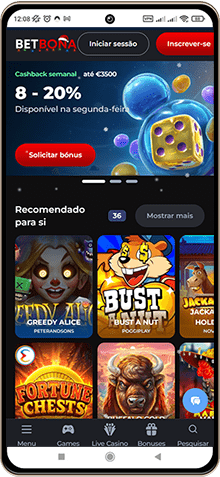 Versão móvel do casino BetBona