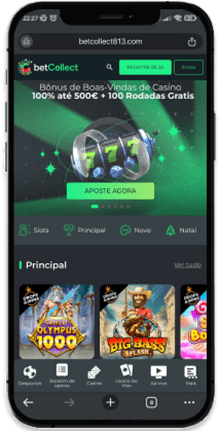 Versão móvel do casino Betcollect