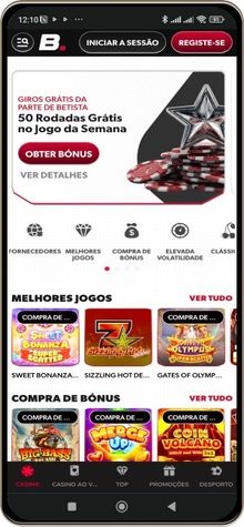Versão móvel do casino Betista