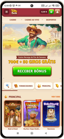 Versão móvel do casino BillyBets