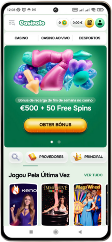 Versão móvel do casino Casinolo