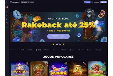 Página principal do site Crypto Leo Casino