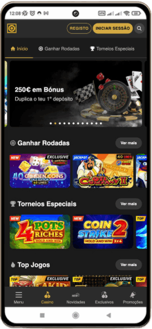 Versão móvel do casino ESC Online