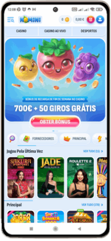 Versão móvel do casino Nomini
