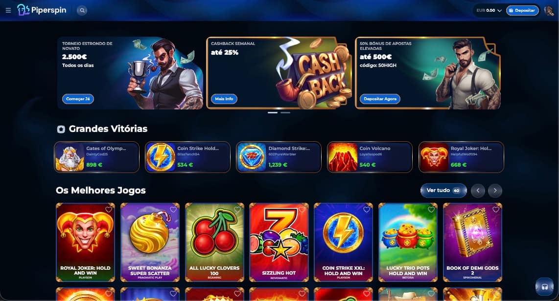 PiperSpin Lobby