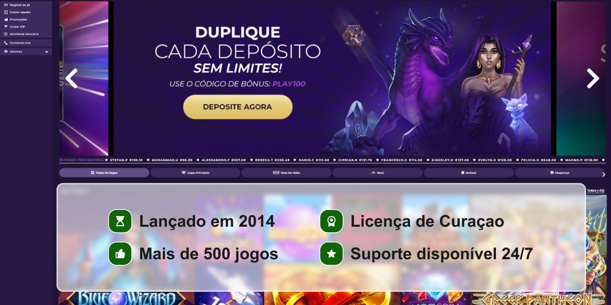 Reputação do casino Playoro em pontos