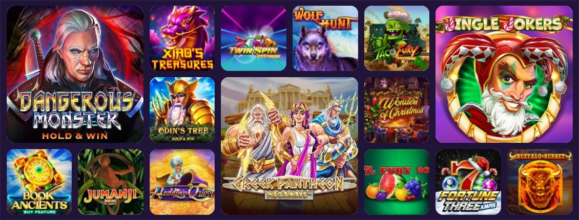 Lista de slots no Playoro Casino