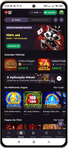 Versão móvel do casino Rocky Spin