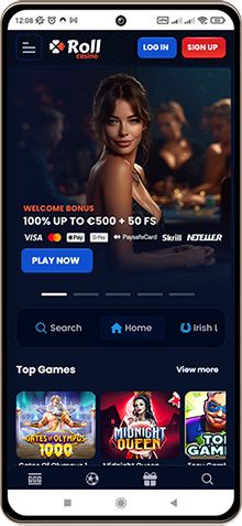 Versão móvel do Rollcasino