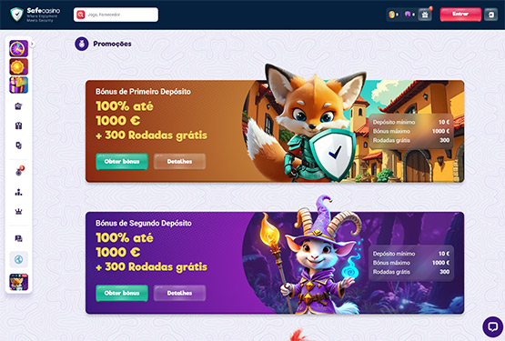 SafeCasino Promoções