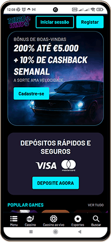 Versão móvel do casino Turbowins