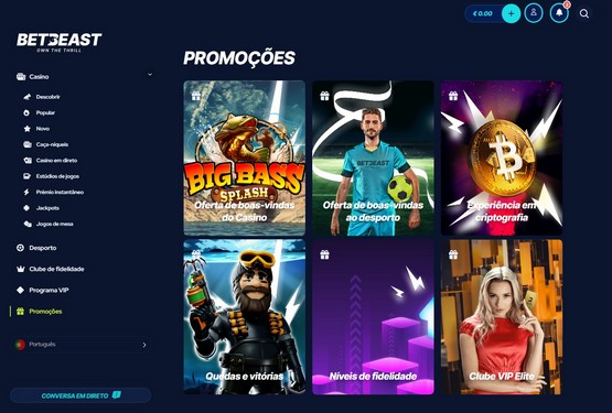 BetBeast Casino Promoções