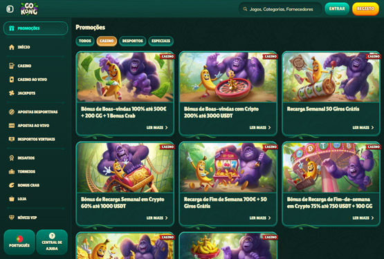Casino GoKong Promoções