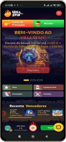 Versão móvel do casino Hell Spin
