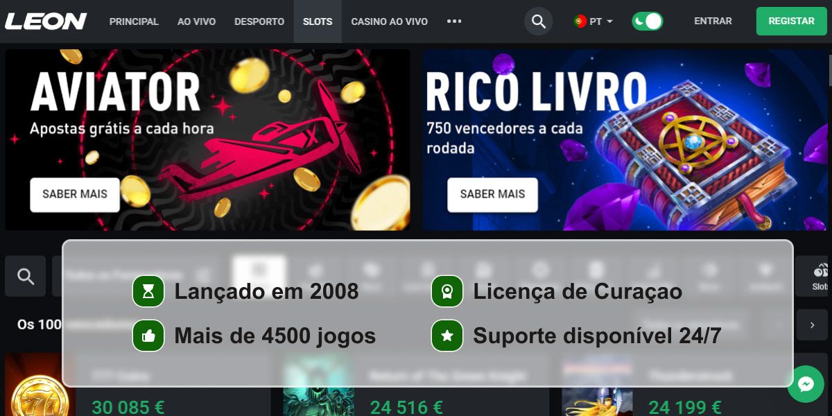 Reputação do casino Leon em pontos