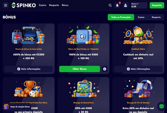 Spinko Casino Promoções