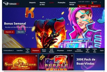 Tornadobet Casino - página principal