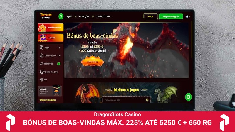 DragonSlots Casino na tela do seu computador