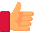 Ícone de polegar para cima