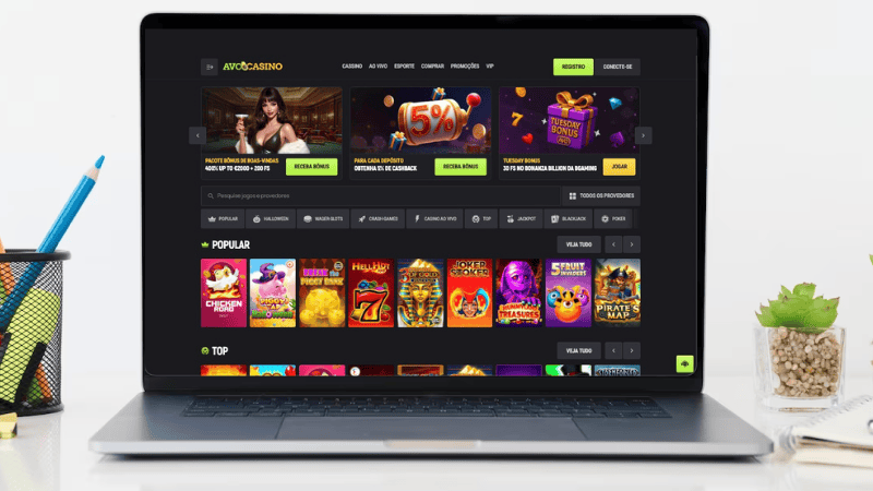 Página Principal do Avocasino Casino