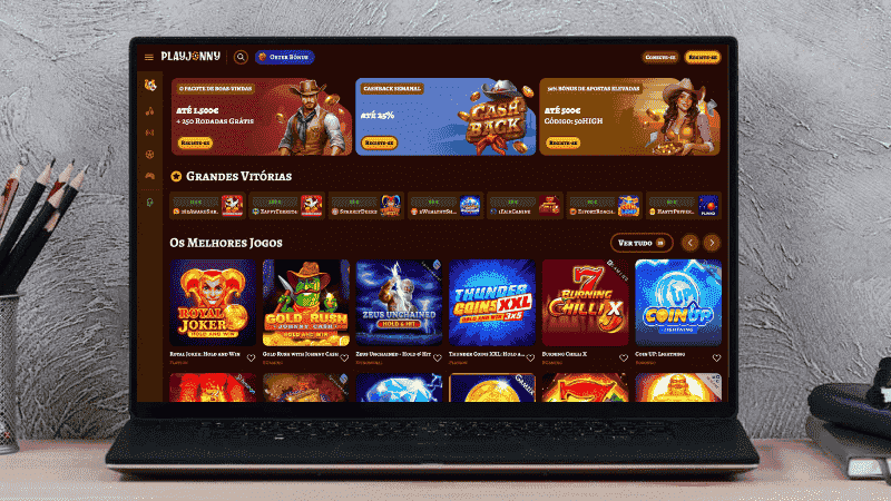 Página Principal do Playjonny Casino