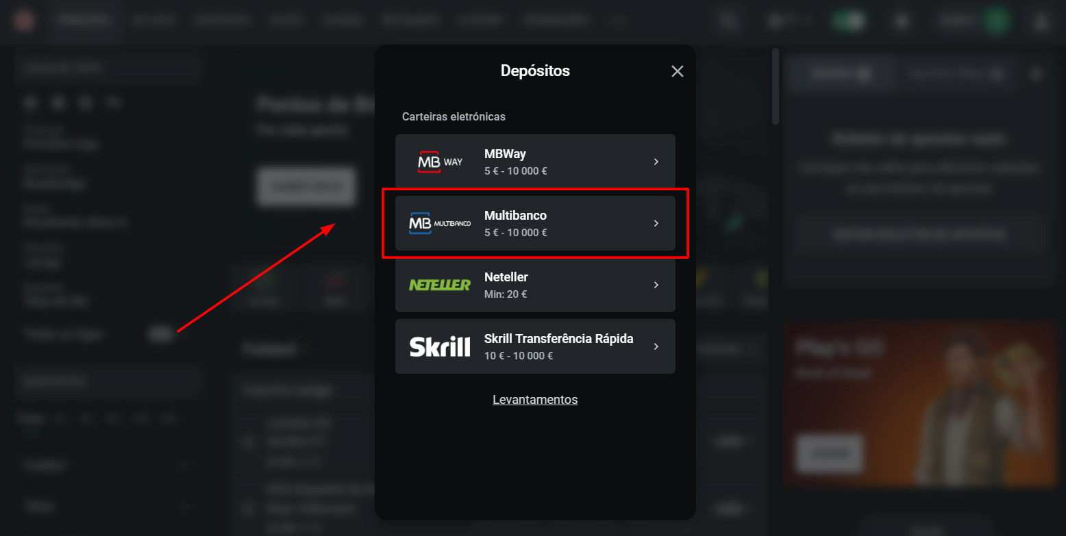 Depósito multibanco - passo 3