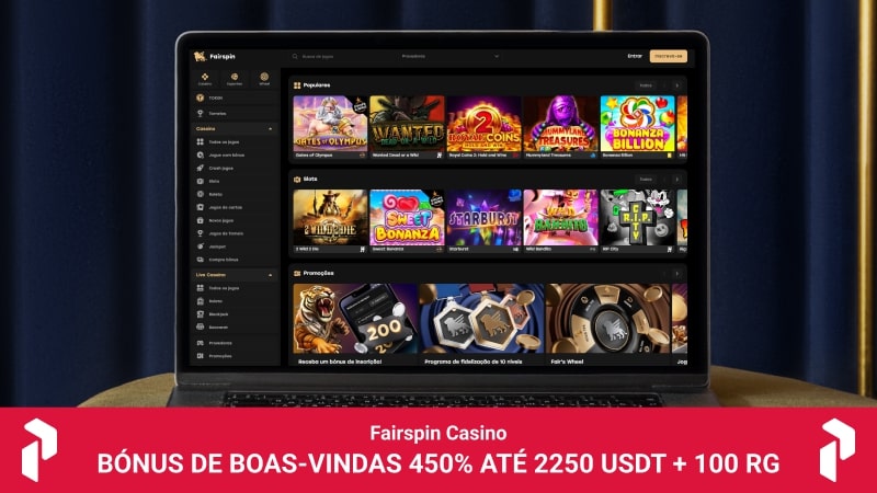 Página principal do casino Fairspin