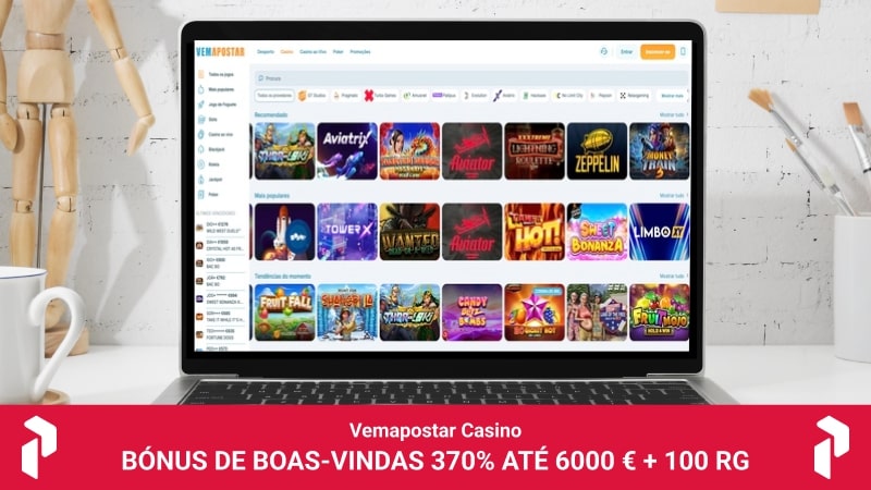Página principal do casino Vemapostar