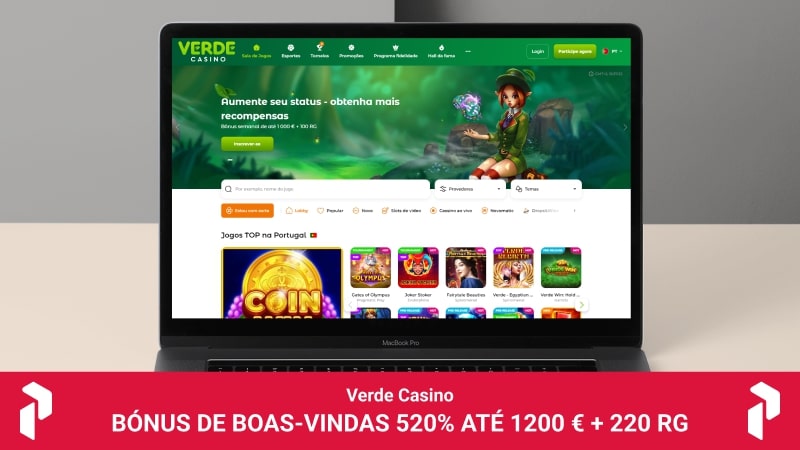 Página principal do casino Verde