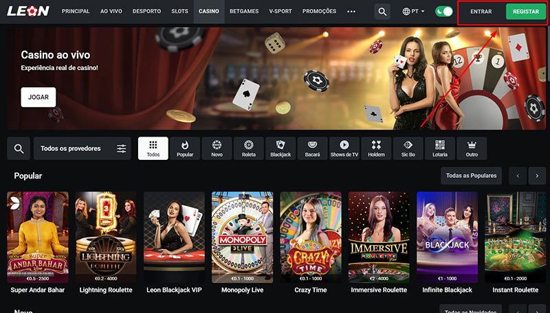 Skrill Depósito - passo 1