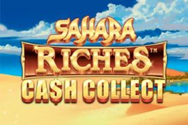 sahara riches cash collect slot logo