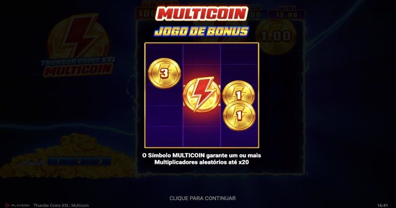Thunder Coins XXL: Multicoin Bônus