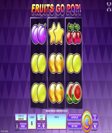 Jogue Fruits Go Pop - uma Slot Online da Tom Horn Gaming slot online gratuitamente | Casino Portugal