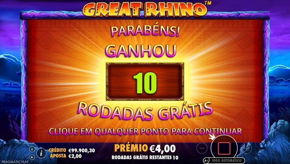 Great Rhino slot bónus