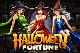halloween fortune slot logo